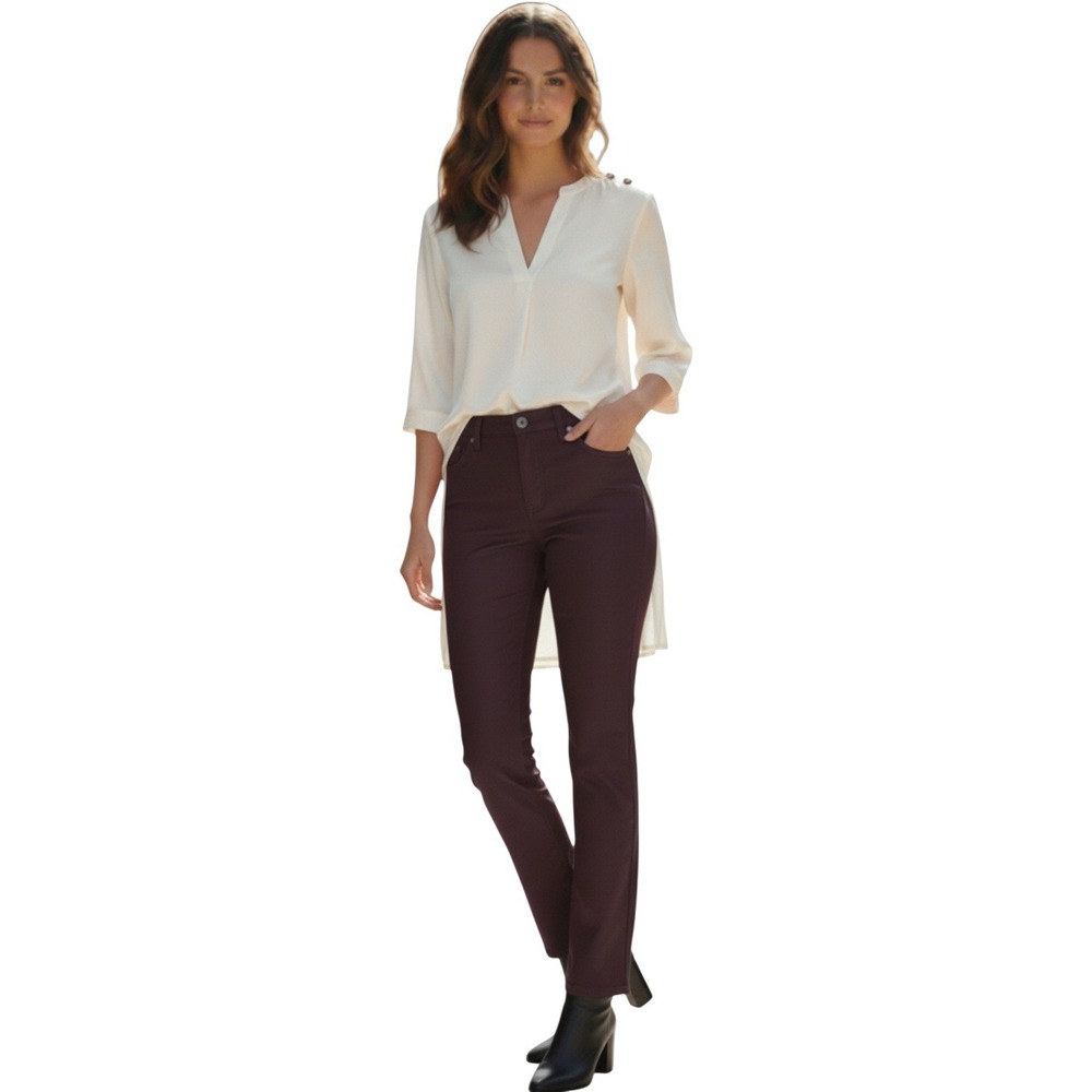 Good American NWT Good Legs Burgundy Coated Skinny Jeans 26x29 Y2K Luxe $179